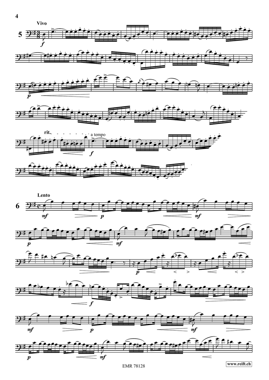 24 Melodic Studies 24 Melodic Studies Cello scores gallery preview page 5