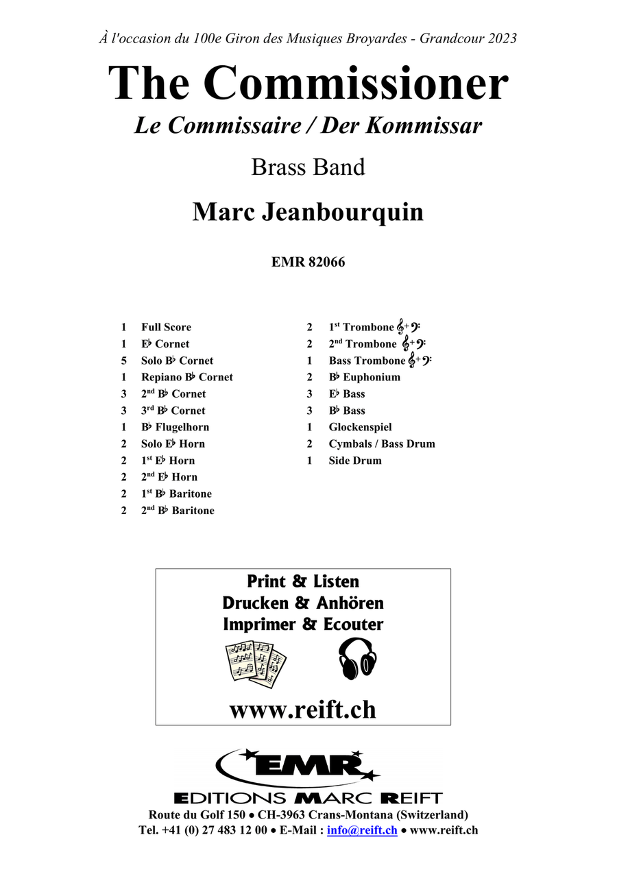 The Commissioner The Commissioner Brass Band scores gallery preview page 2