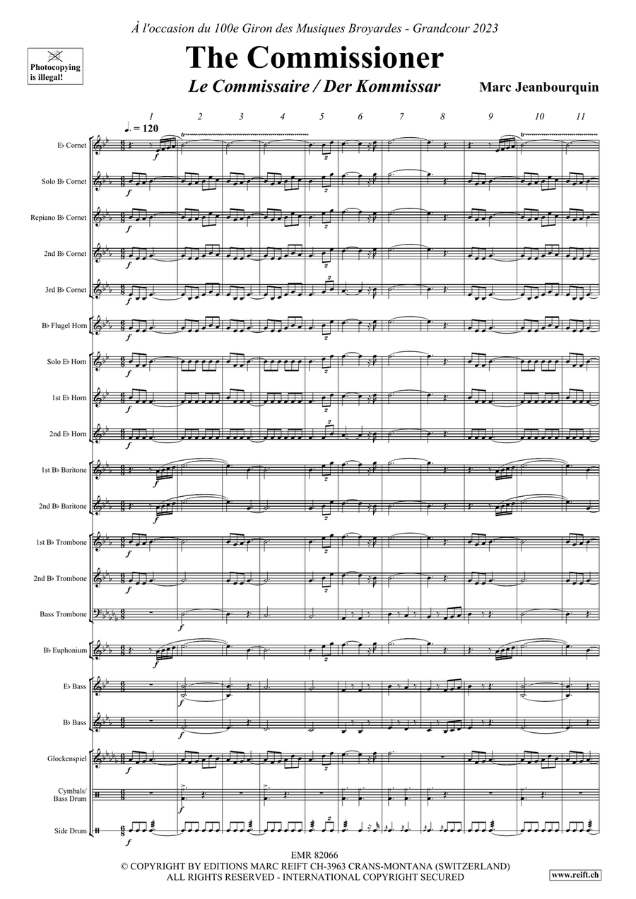The Commissioner The Commissioner Brass Band scores gallery preview page 5