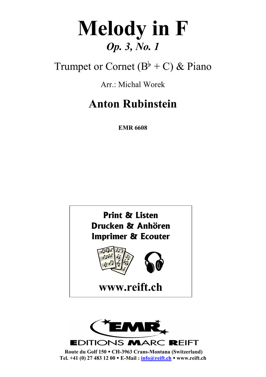 Melody in F Melody in F Cornet scores gallery preview page 2