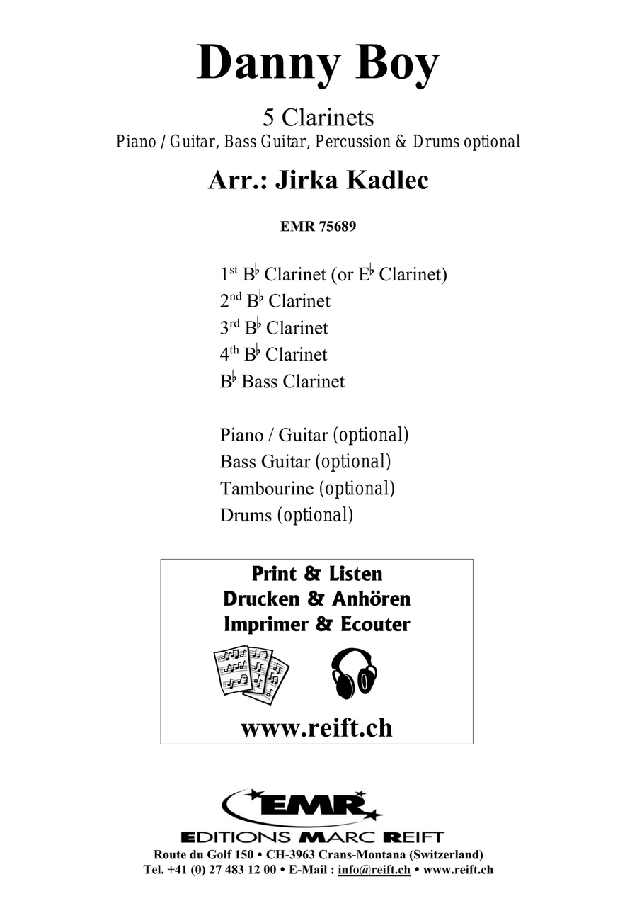 Danny Boy Danny Boy Clarinet Quintet scores gallery preview page 2