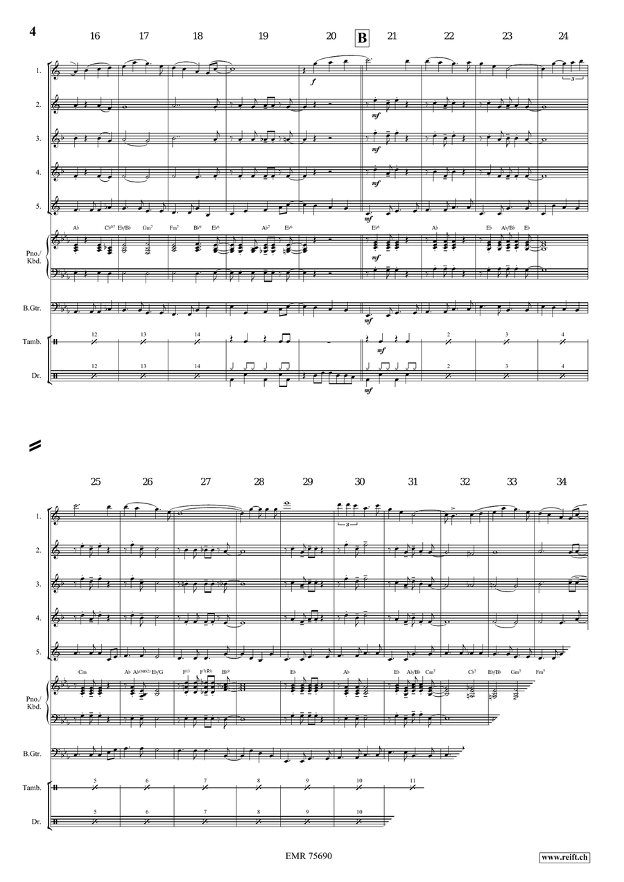 Danny Boy Danny Boy Saxophone Quintet scores gallery preview page 4