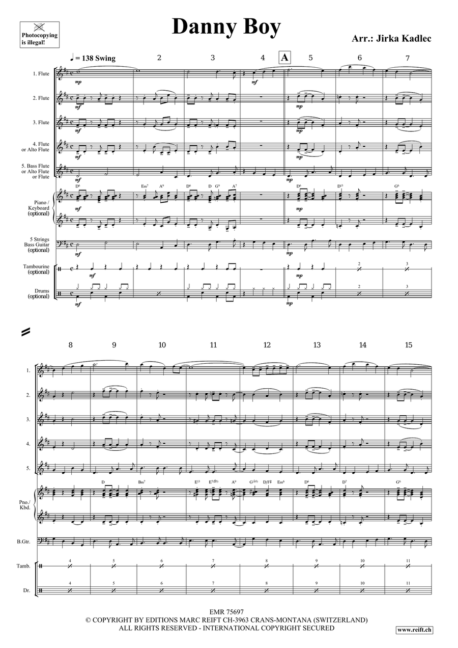 Danny Boy Danny Boy Flute scores gallery preview page 3