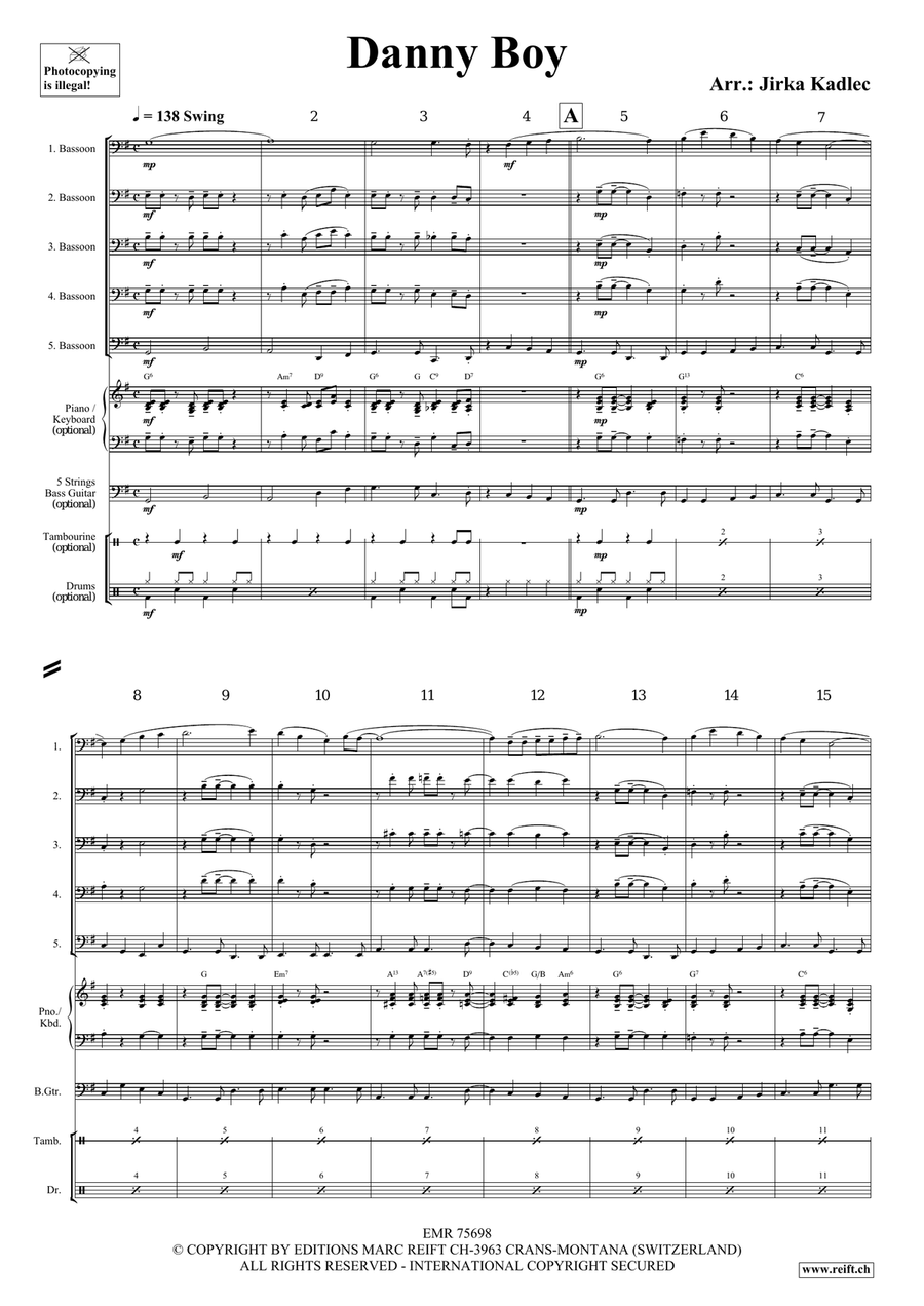 Danny Boy Danny Boy Bassoon scores gallery preview page 3