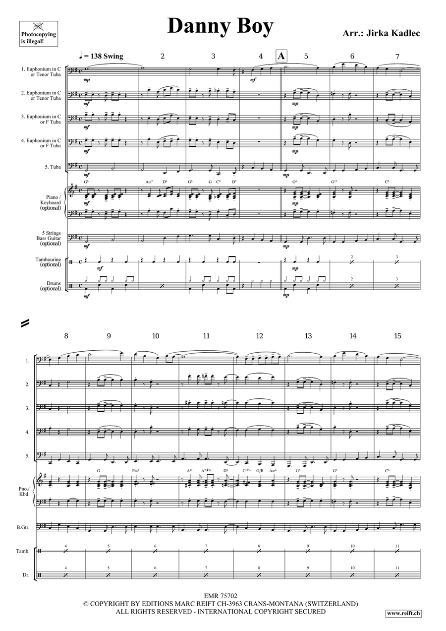 Danny Boy Danny Boy Tuba scores gallery preview page 3