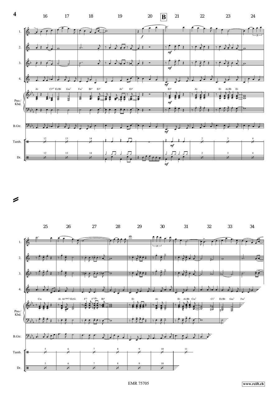 Danny Boy Danny Boy Saxophone Quartet scores gallery preview page 4