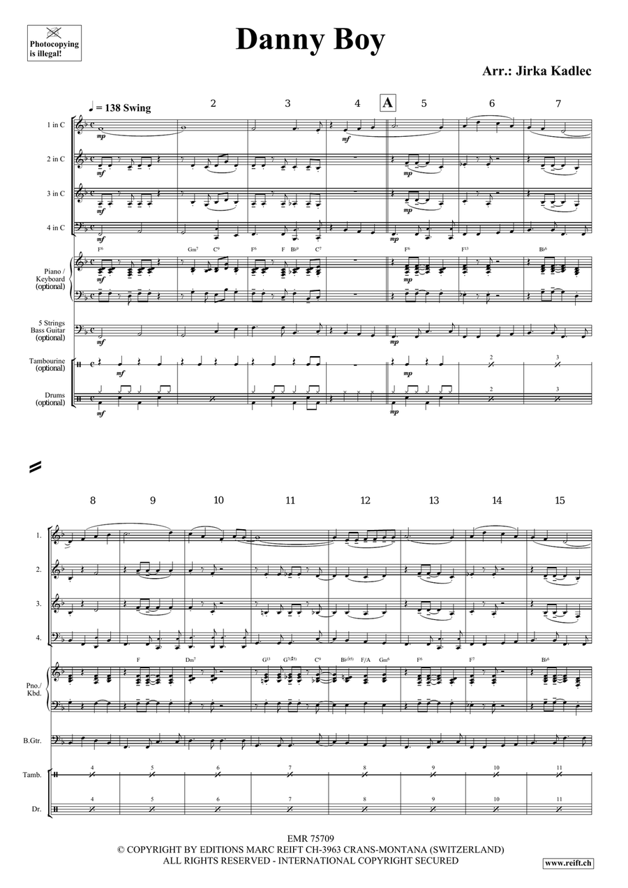 Danny Boy Danny Boy Brass Quartet scores gallery preview page 3