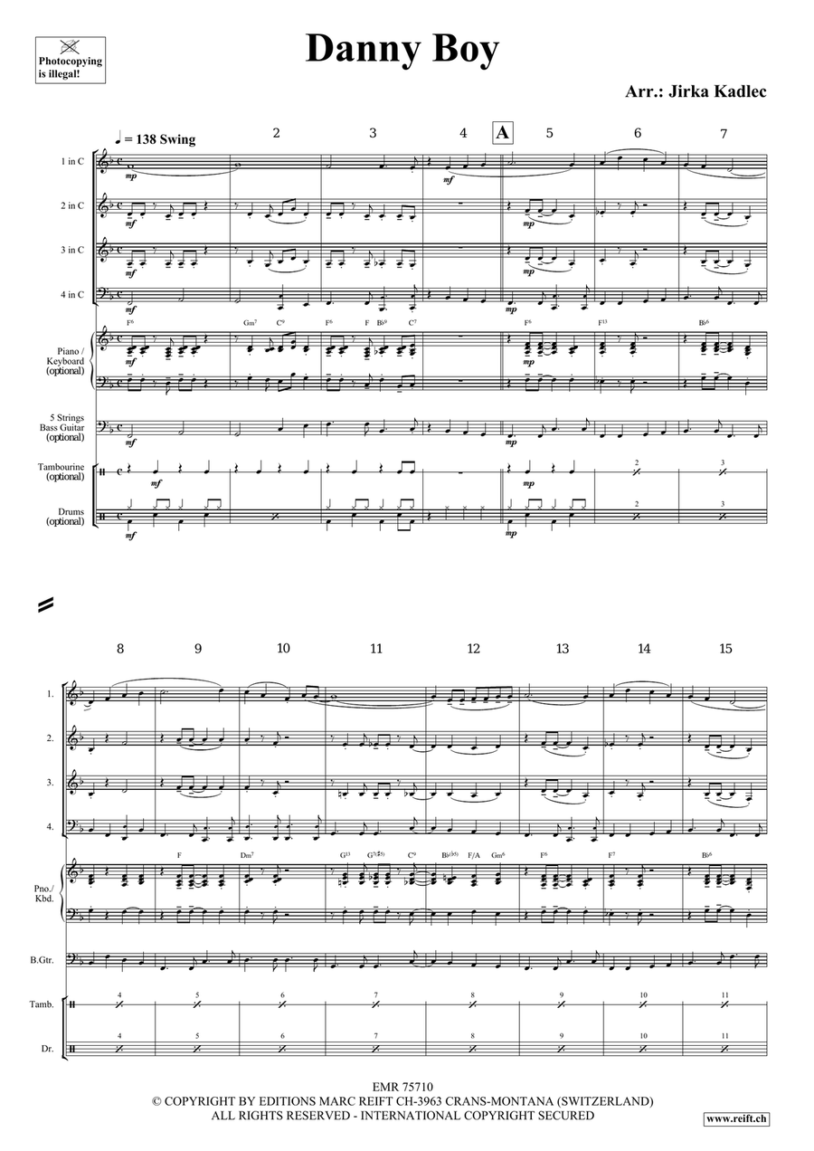 Danny Boy Danny Boy Woodwind Quartet scores gallery preview page 3