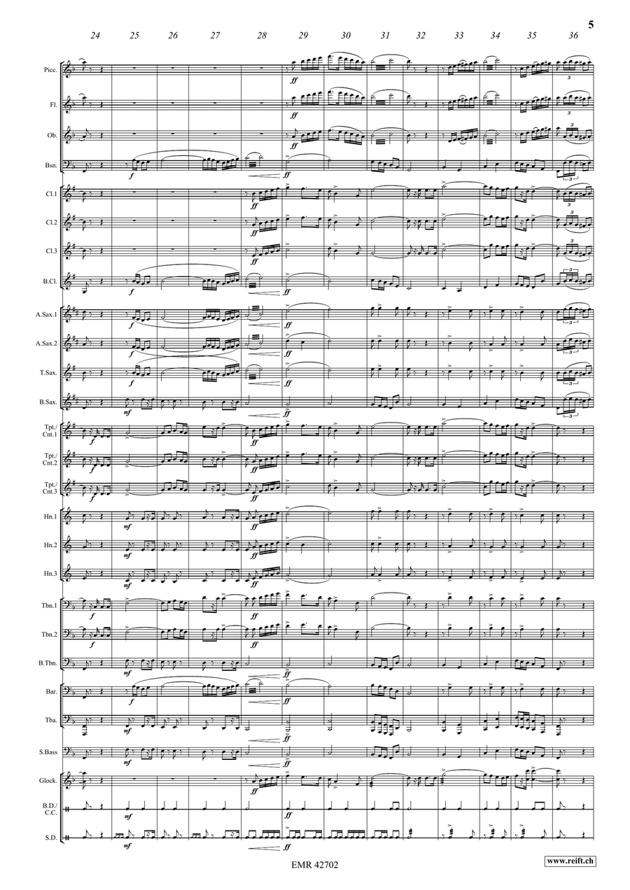 Fascination March Fascination March Concert Band scores gallery preview page 7