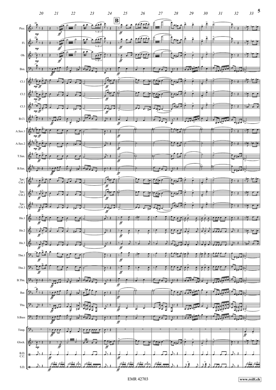 Adventure March Adventure March Concert Band scores gallery preview page 6