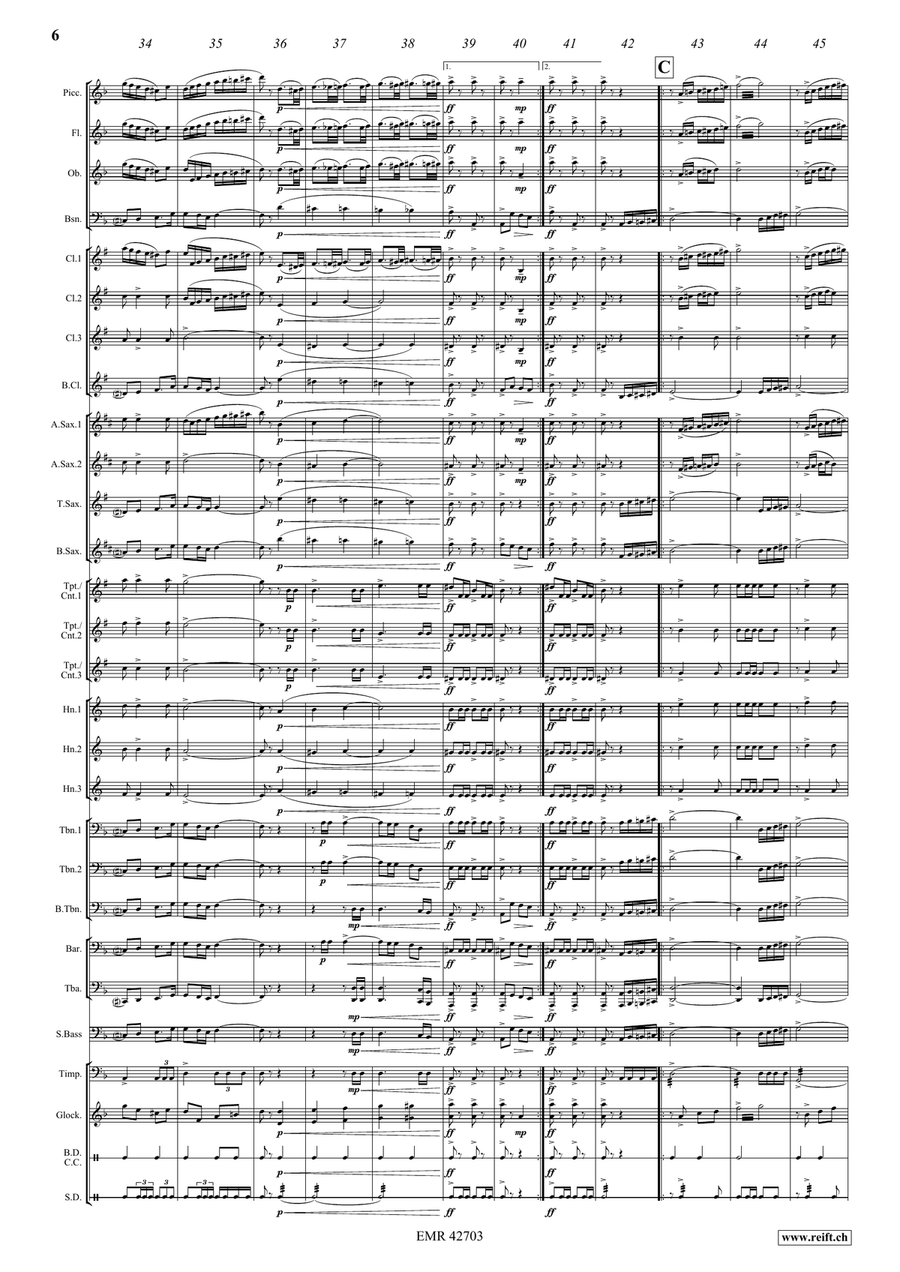 Adventure March Adventure March Concert Band scores gallery preview page 7