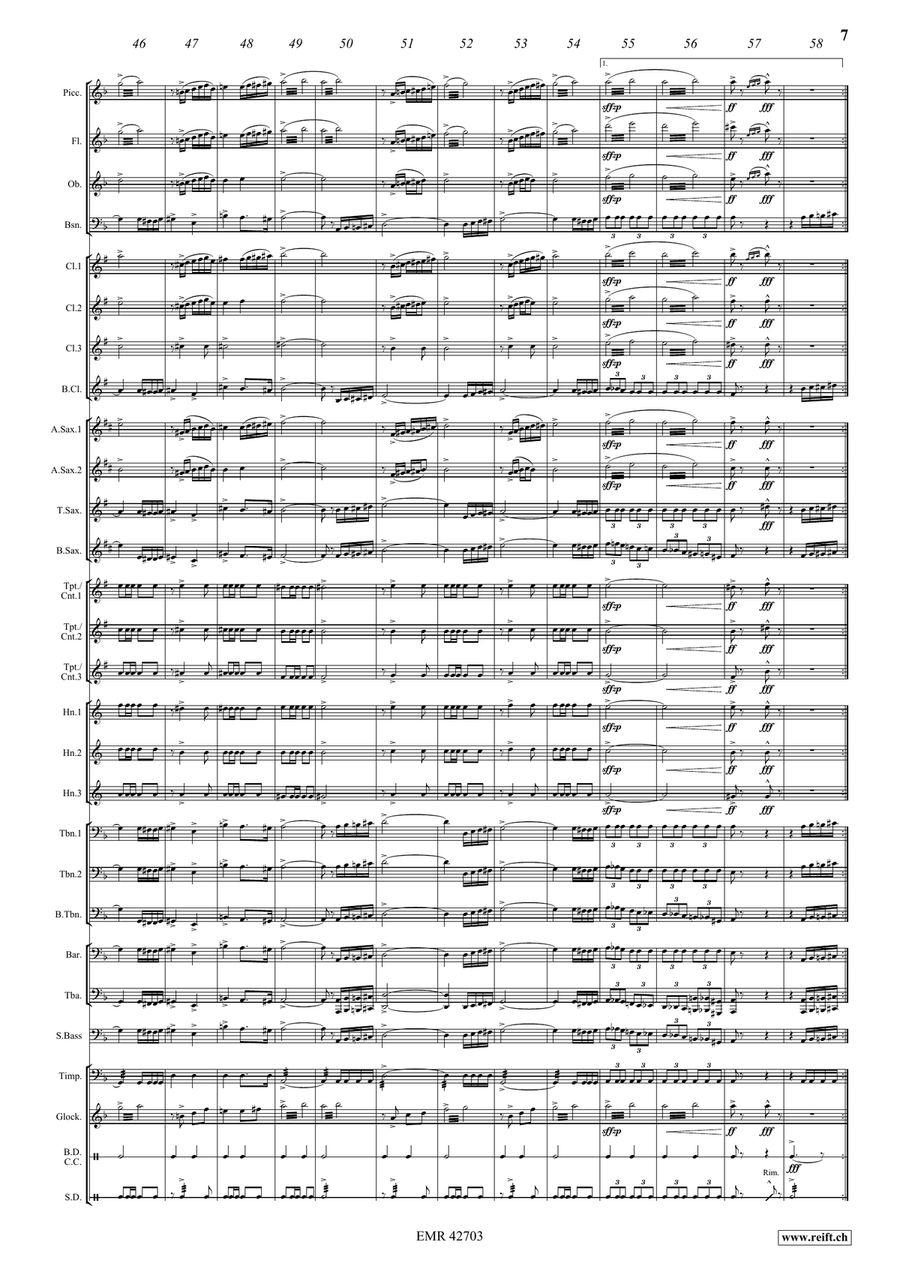 Adventure March Adventure March Concert Band scores gallery preview page 8
