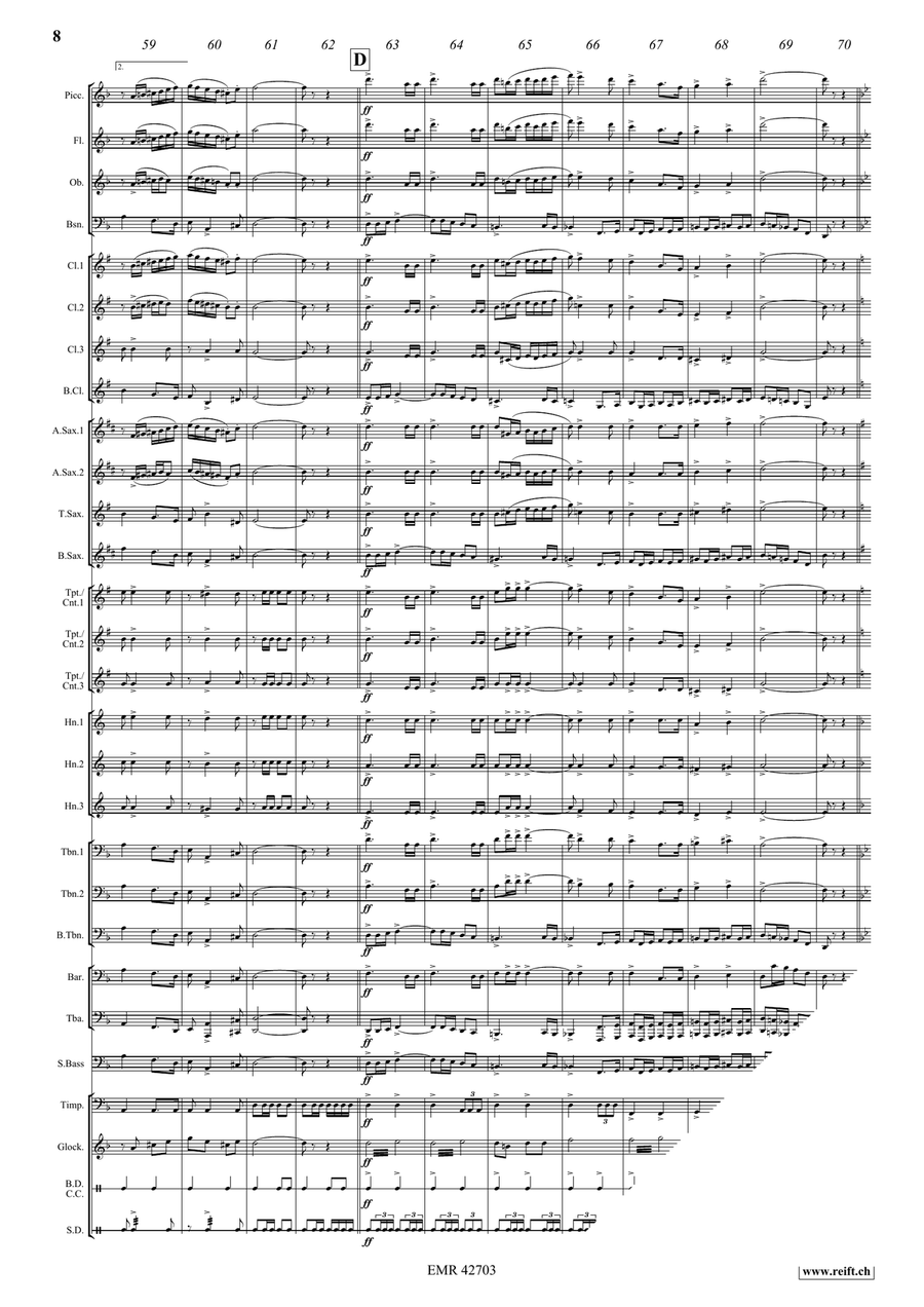 Adventure March Adventure March Concert Band scores gallery preview page 9