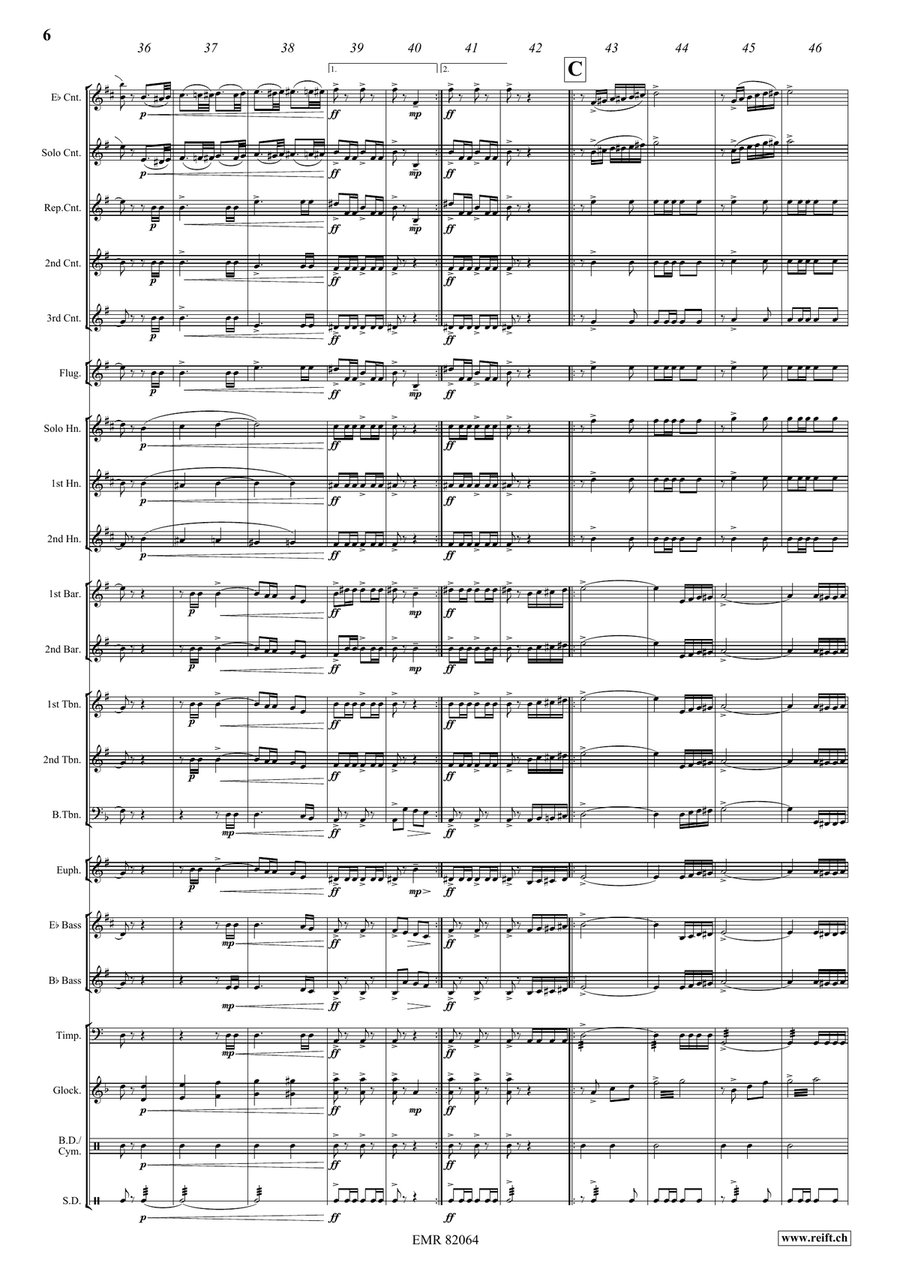 Adventure March Adventure March Brass Band scores gallery preview page 7