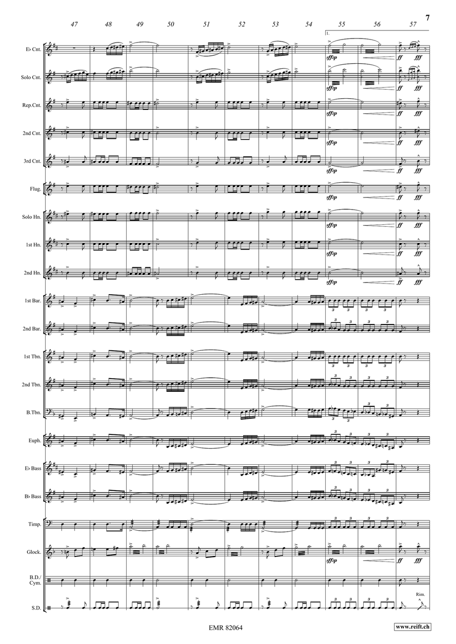 Adventure March Adventure March Brass Band scores gallery preview page 8