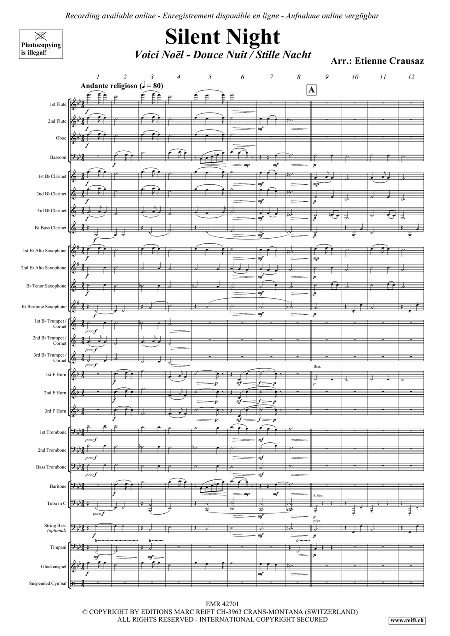 Silent Night Silent Night Concert Band scores gallery preview page 4