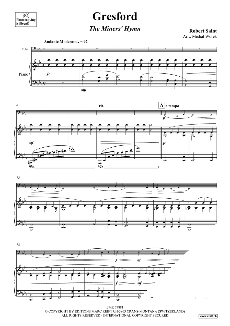 Gresford Gresford Tuba scores gallery preview page 3