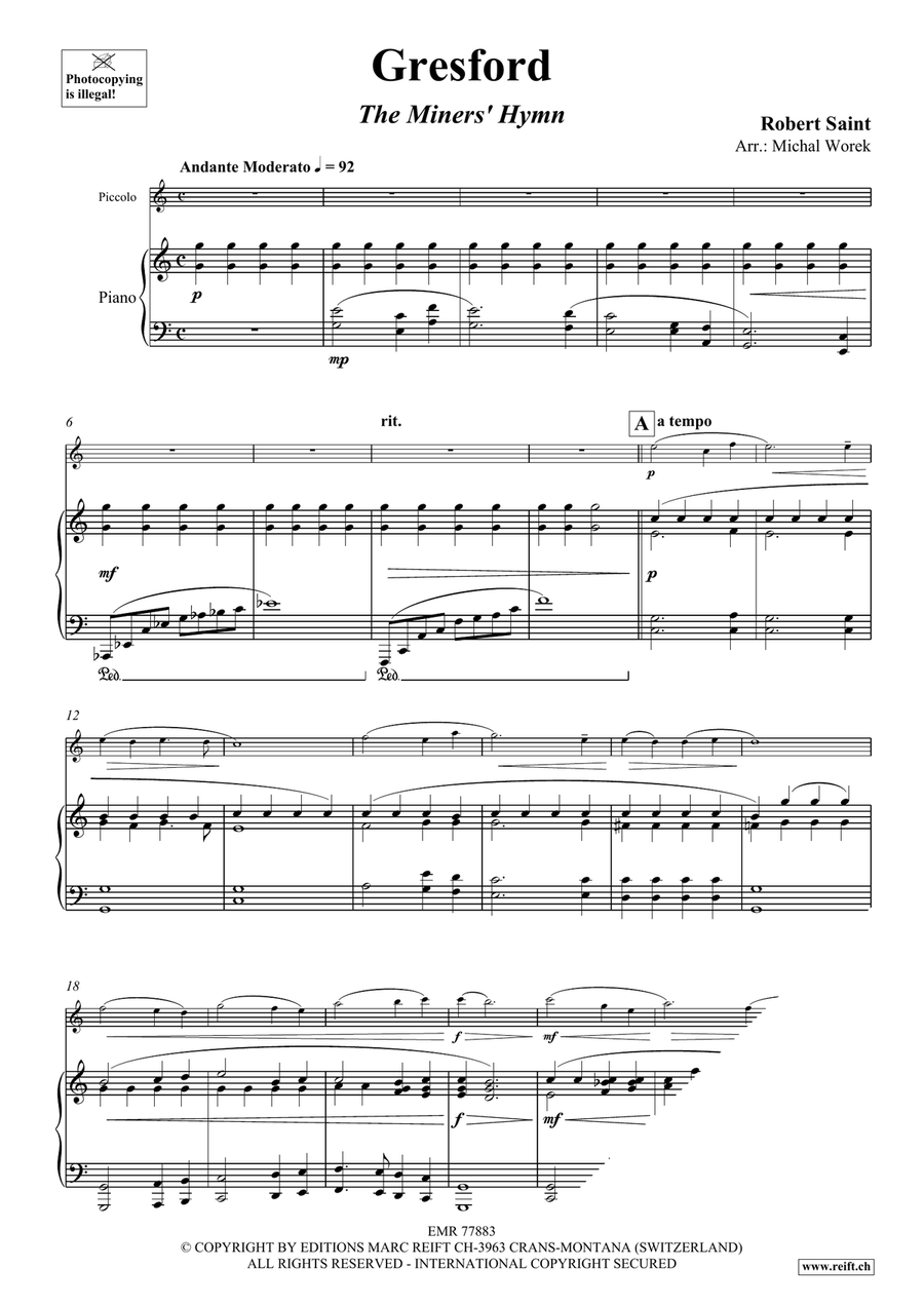 Gresford Gresford Piccolo scores gallery preview page 3