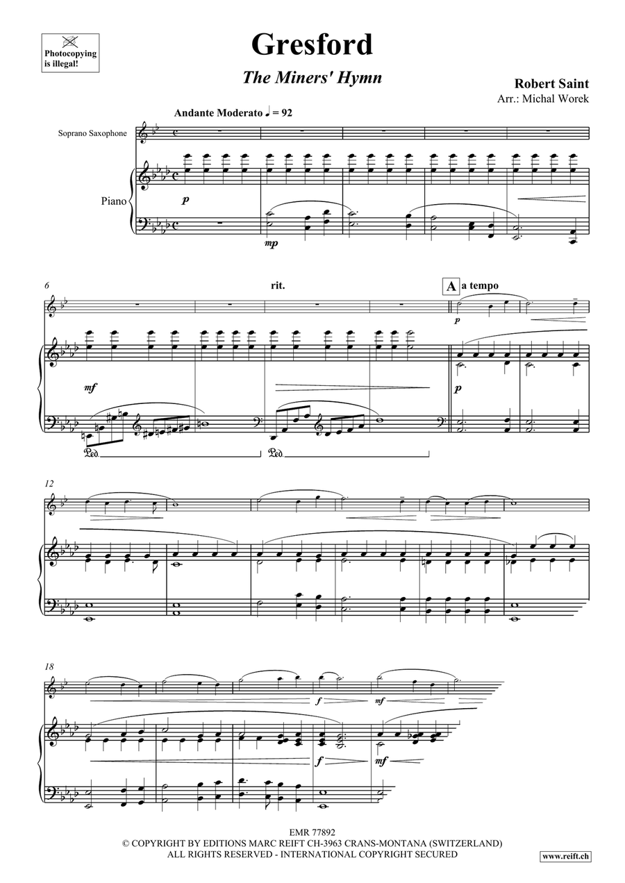 Gresford Gresford Soprano Saxophone scores gallery preview page 3