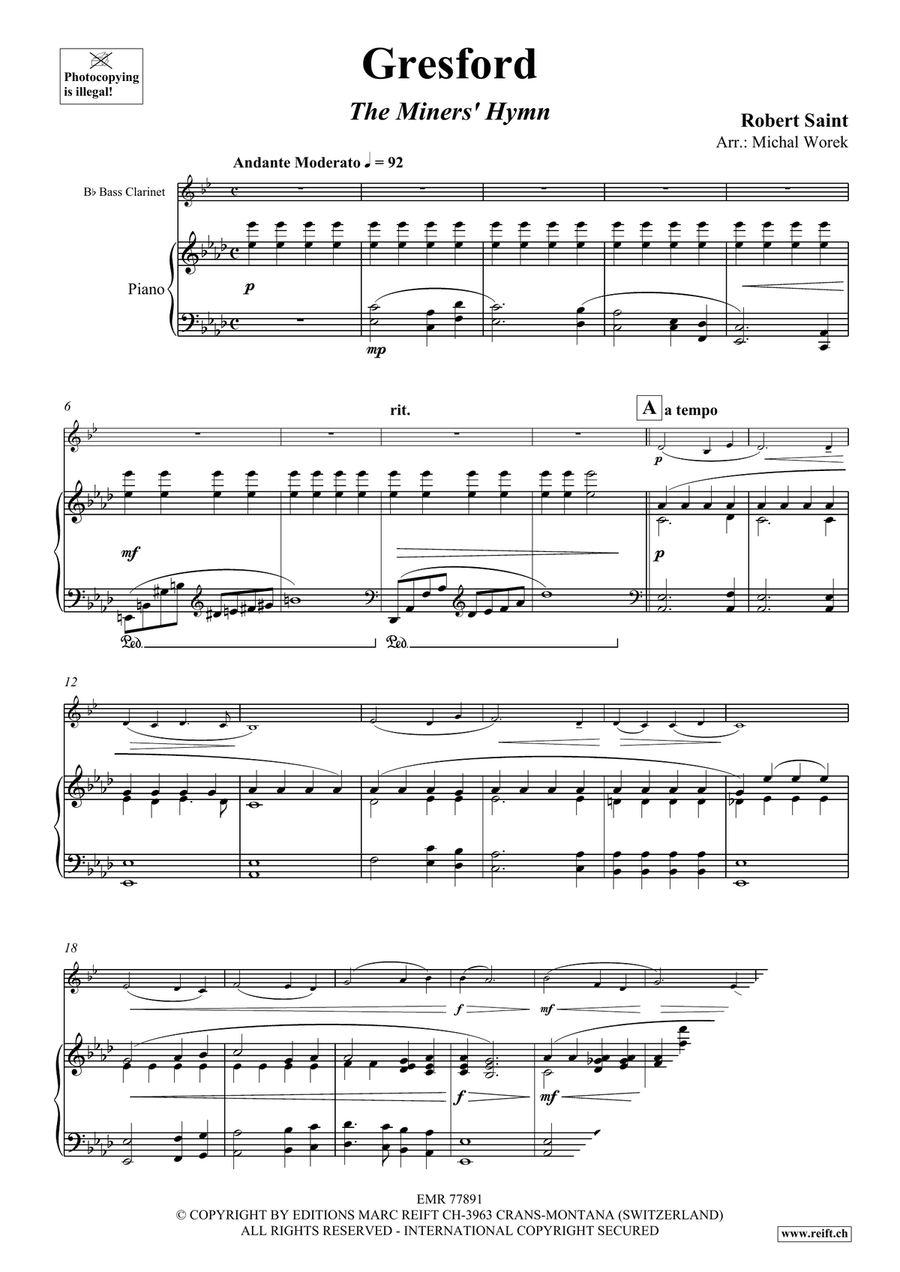 Gresford Gresford Bass Clarinet scores gallery preview page 3