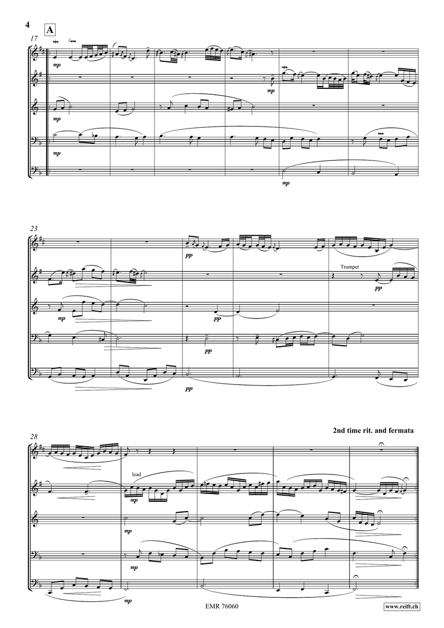 The Goldberg Variations The Goldberg Variations Brass Quintet scores gallery preview page 4