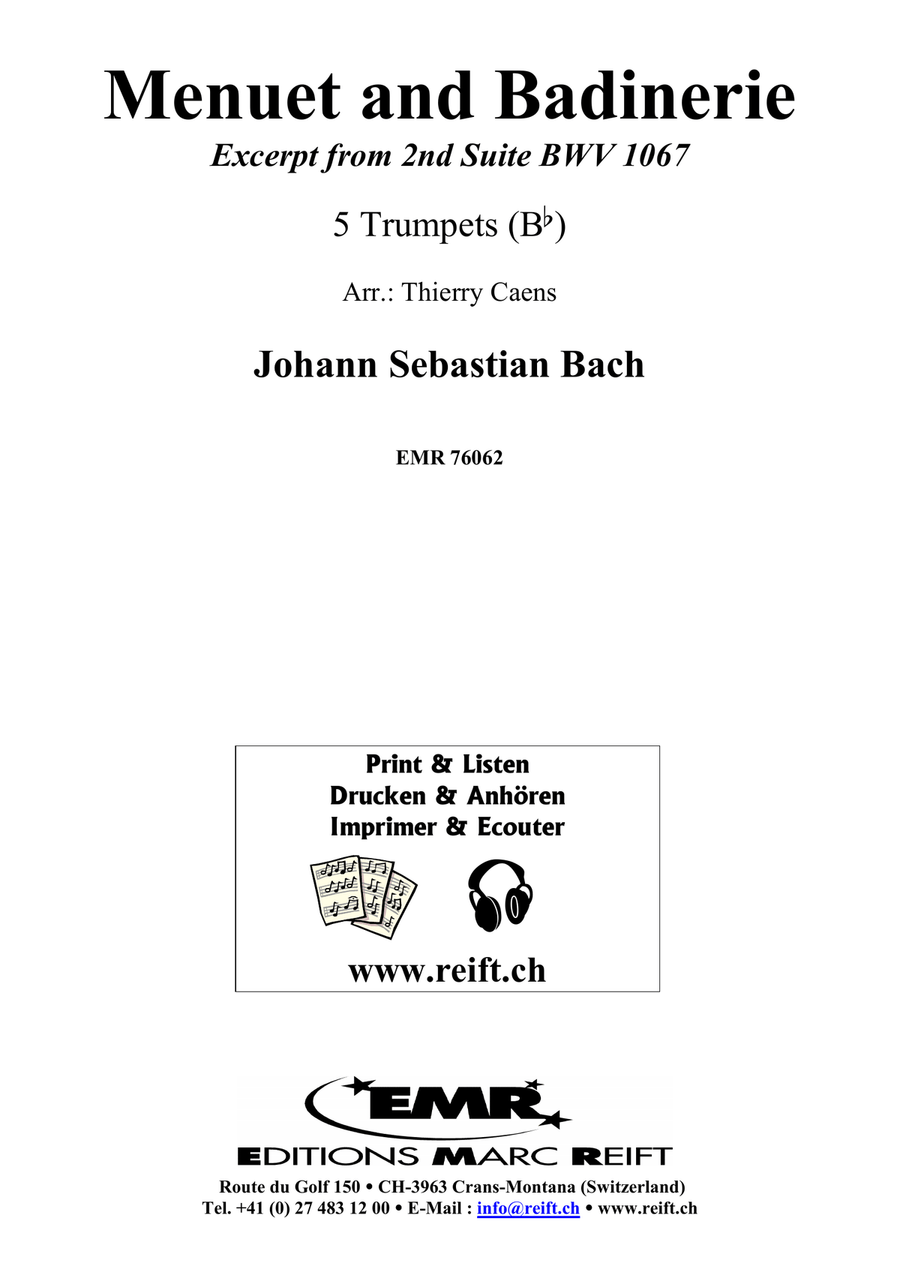 Menuet and Badinerie Menuet and Badinerie Trumpet scores gallery preview page 2