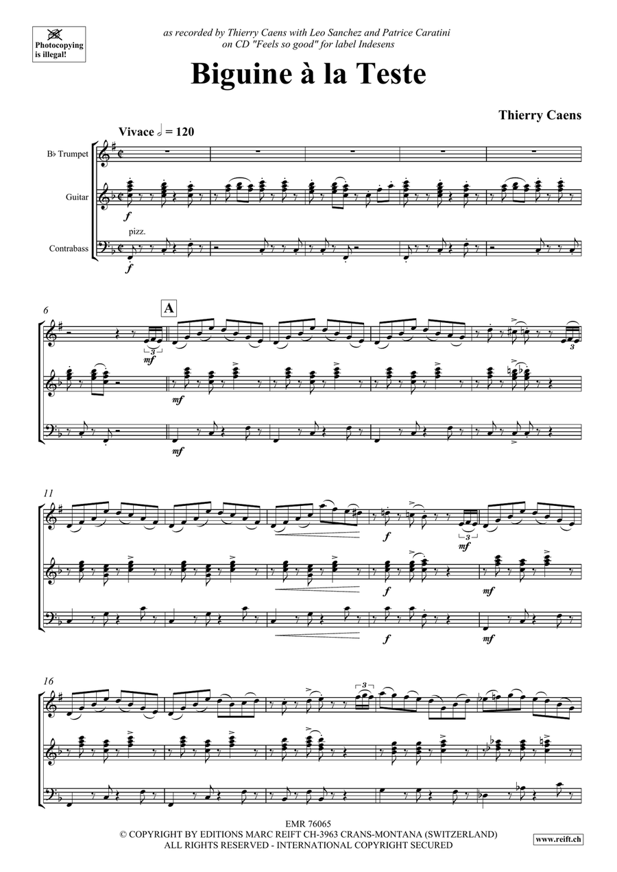 Biguine à la Teste Biguine à la Teste Trumpet scores gallery preview page 3