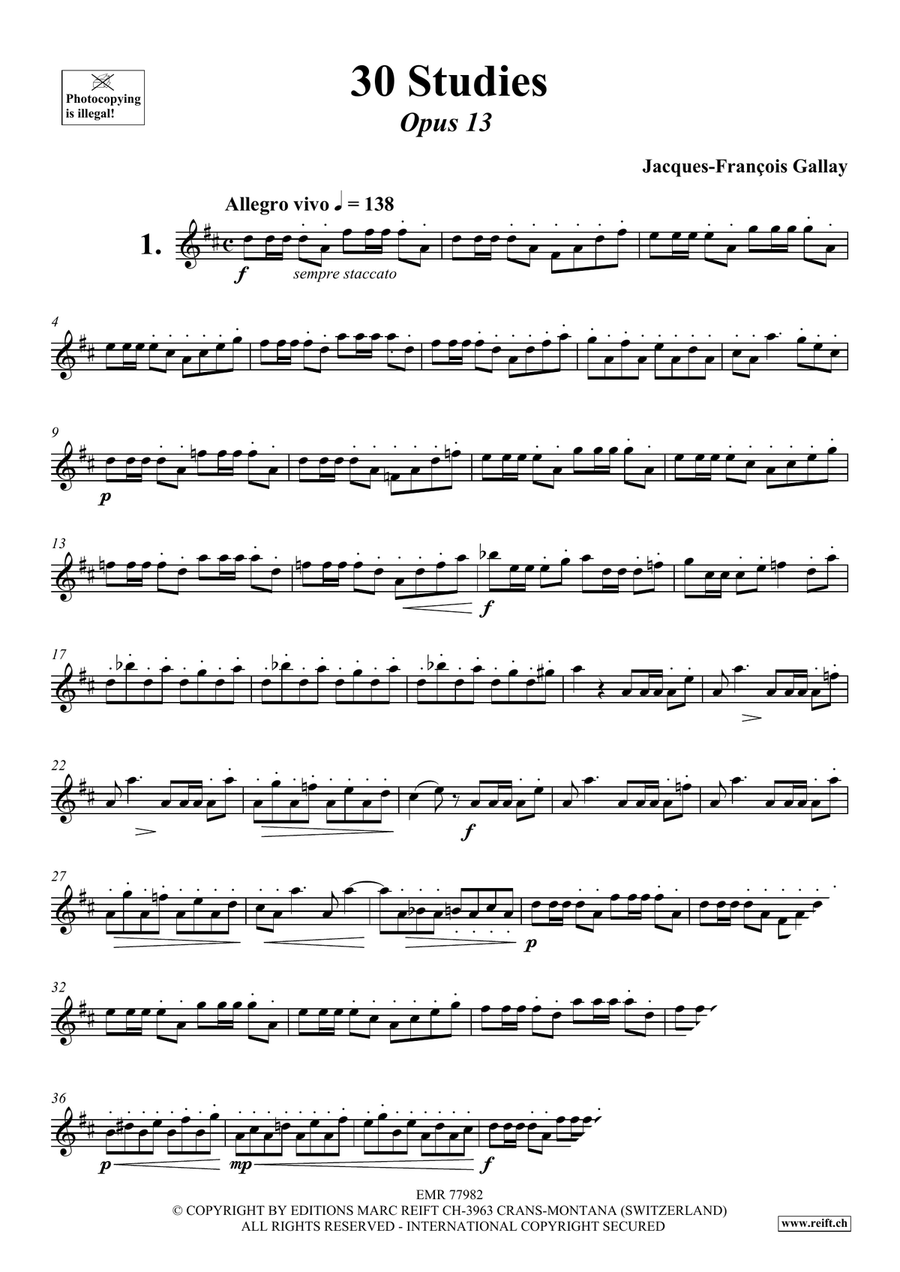 30 Studies 30 Studies Flute Solo scores gallery preview page 3