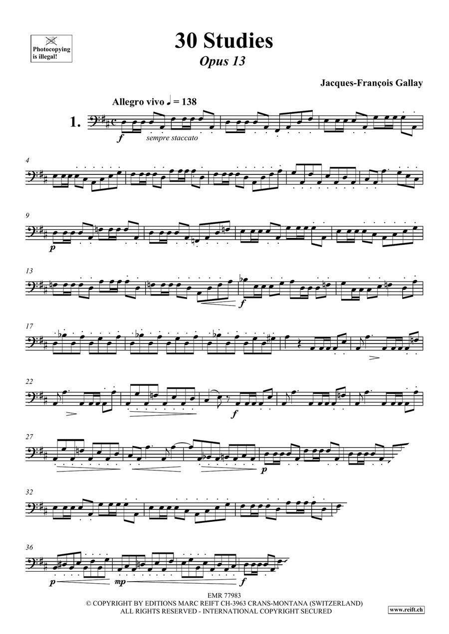 30 Studies 30 Studies Bassoon Solo scores gallery preview page 3