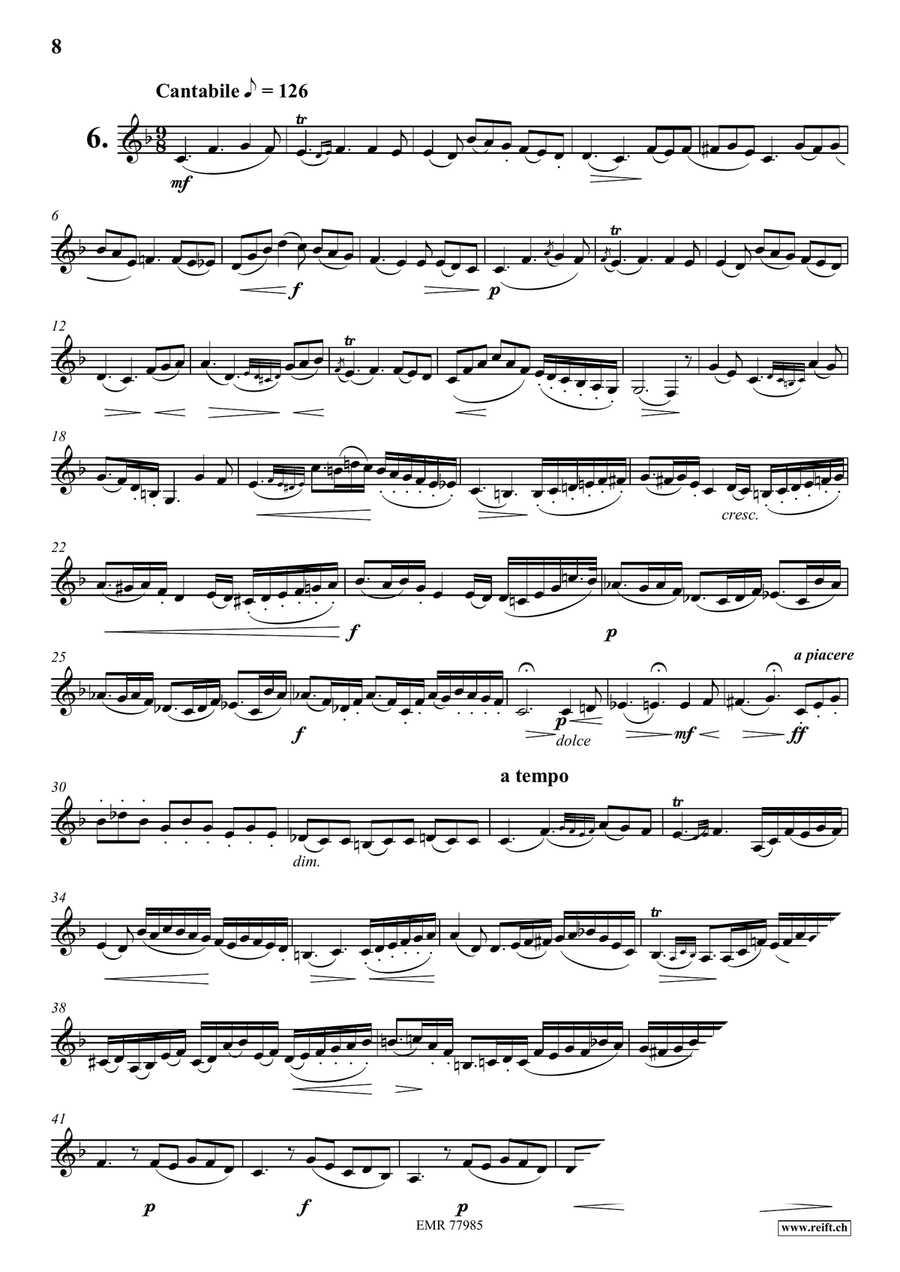 30 Studies 30 Studies Bass Clarinet scores gallery preview page 8