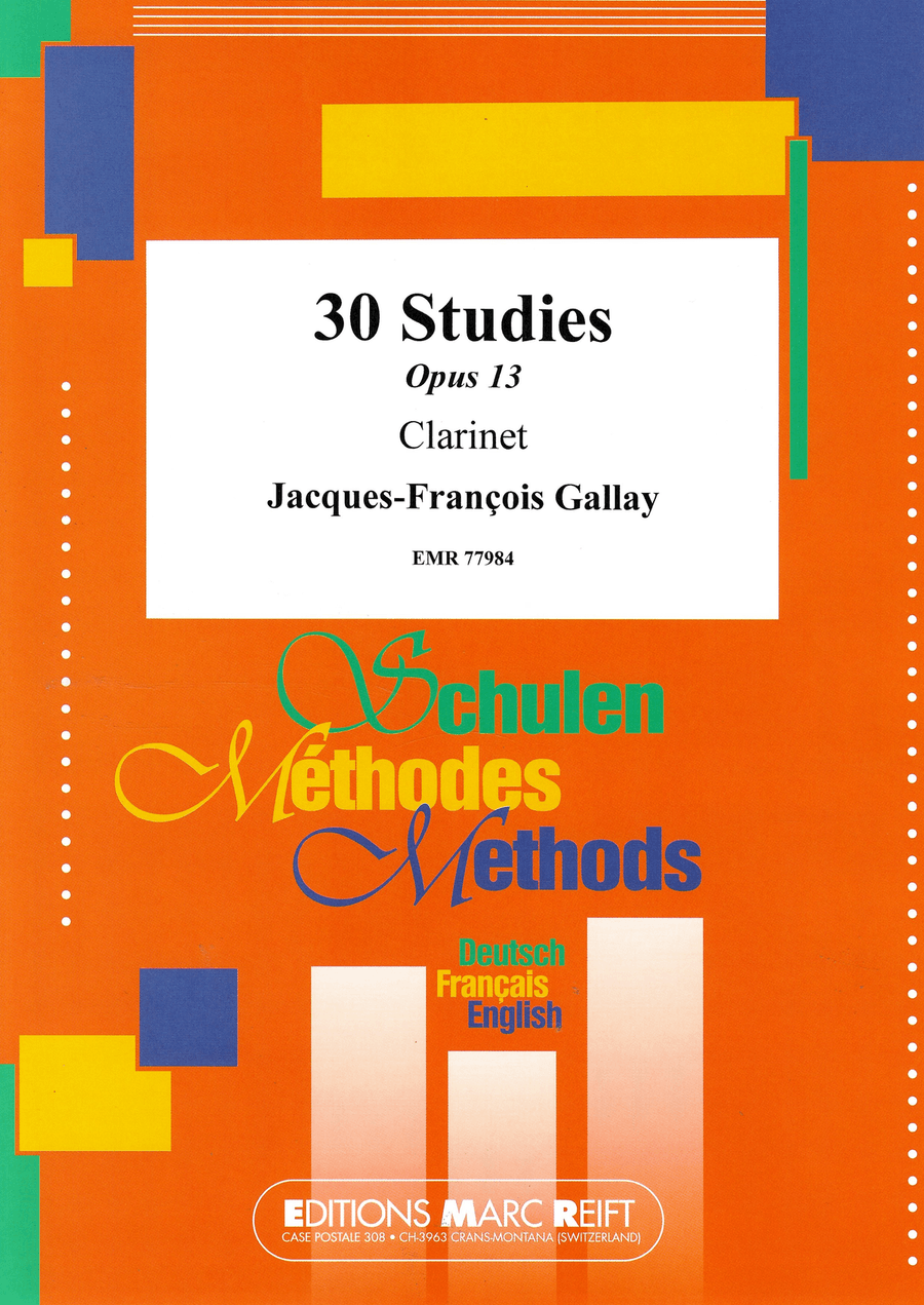 30 Studies 30 Studies Clarinet Solo scores gallery preview page 1