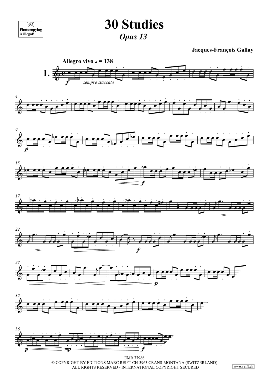 30 Studies 30 Studies Soprano Saxophone scores gallery preview page 3