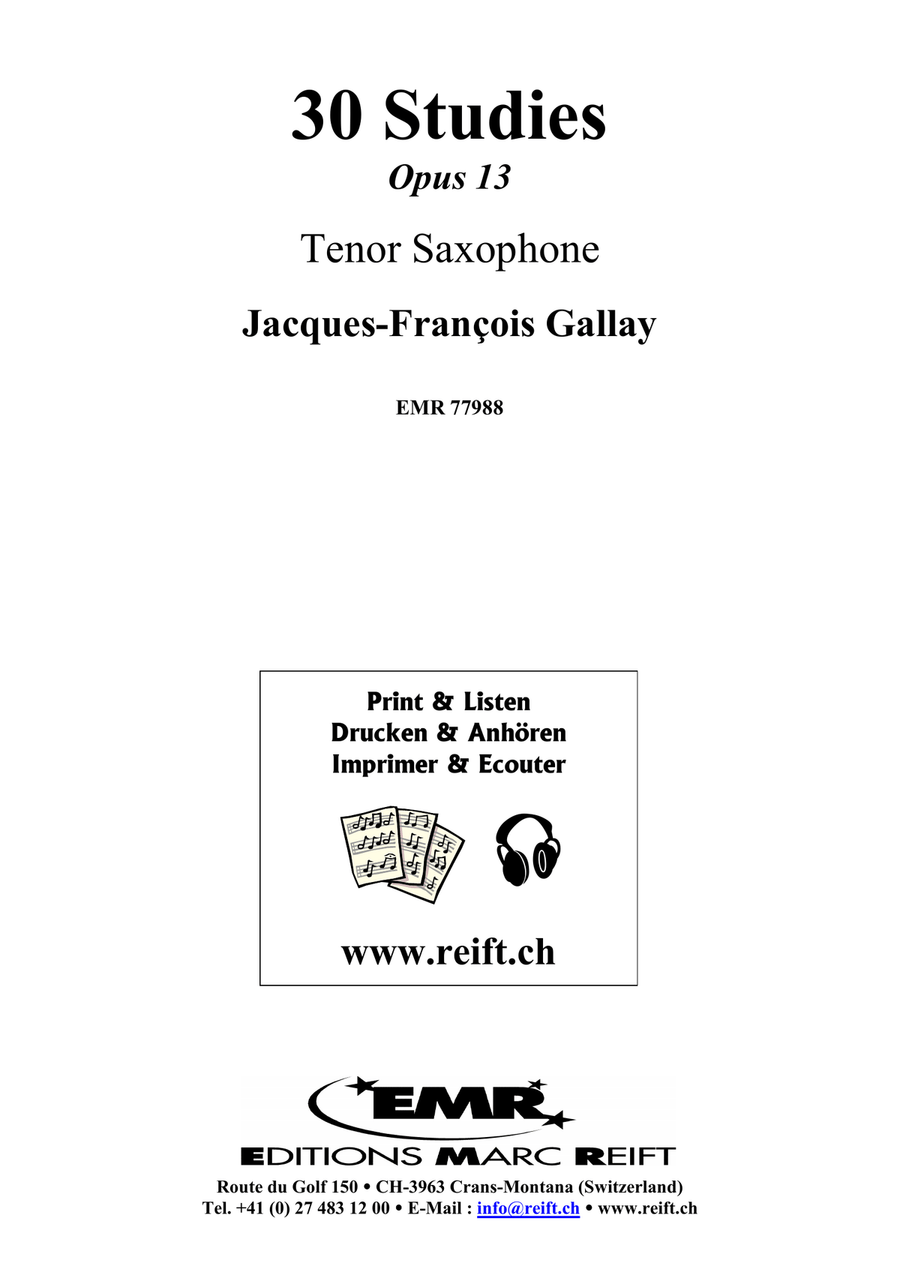 30 Studies 30 Studies Tenor Saxophone scores gallery preview page 2