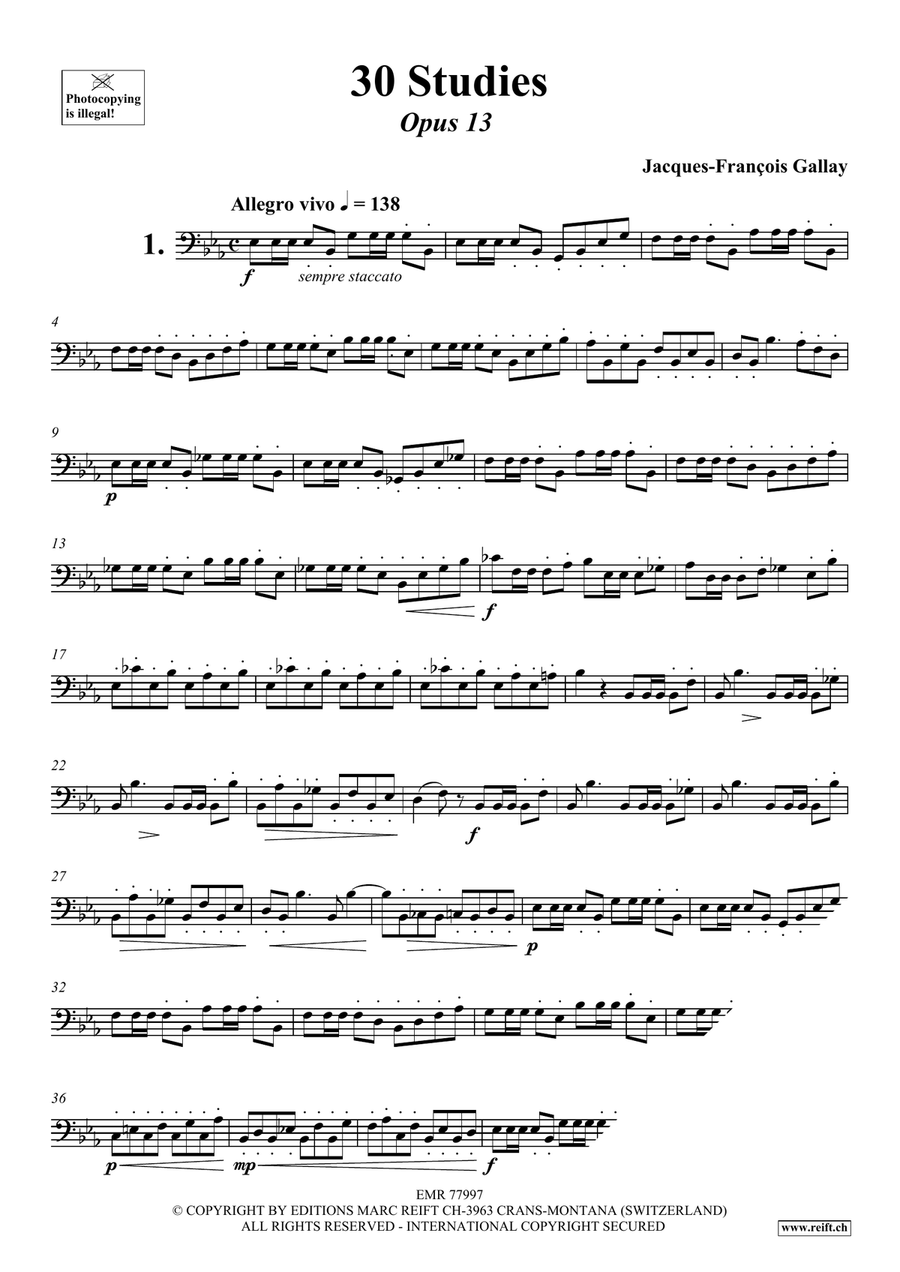 30 Studies 30 Studies Trombone scores gallery preview page 3