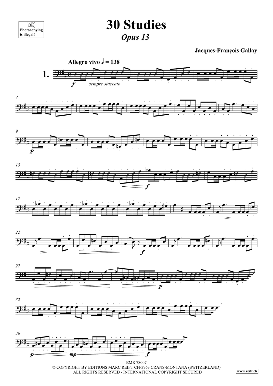 30 Studies 30 Studies Cello scores gallery preview page 3
