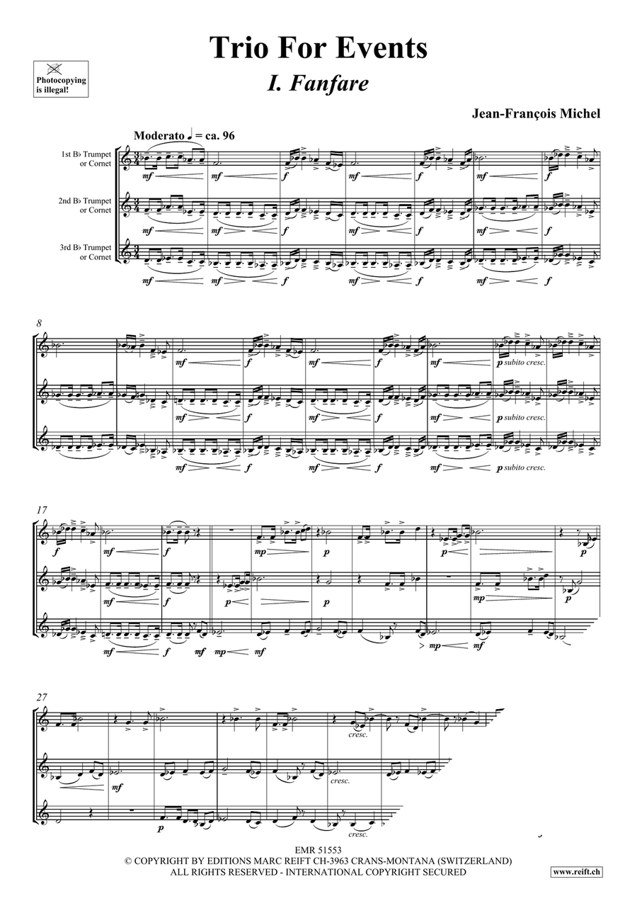 Trio For Events Trio For Events Trumpet Trio scores gallery preview page 4