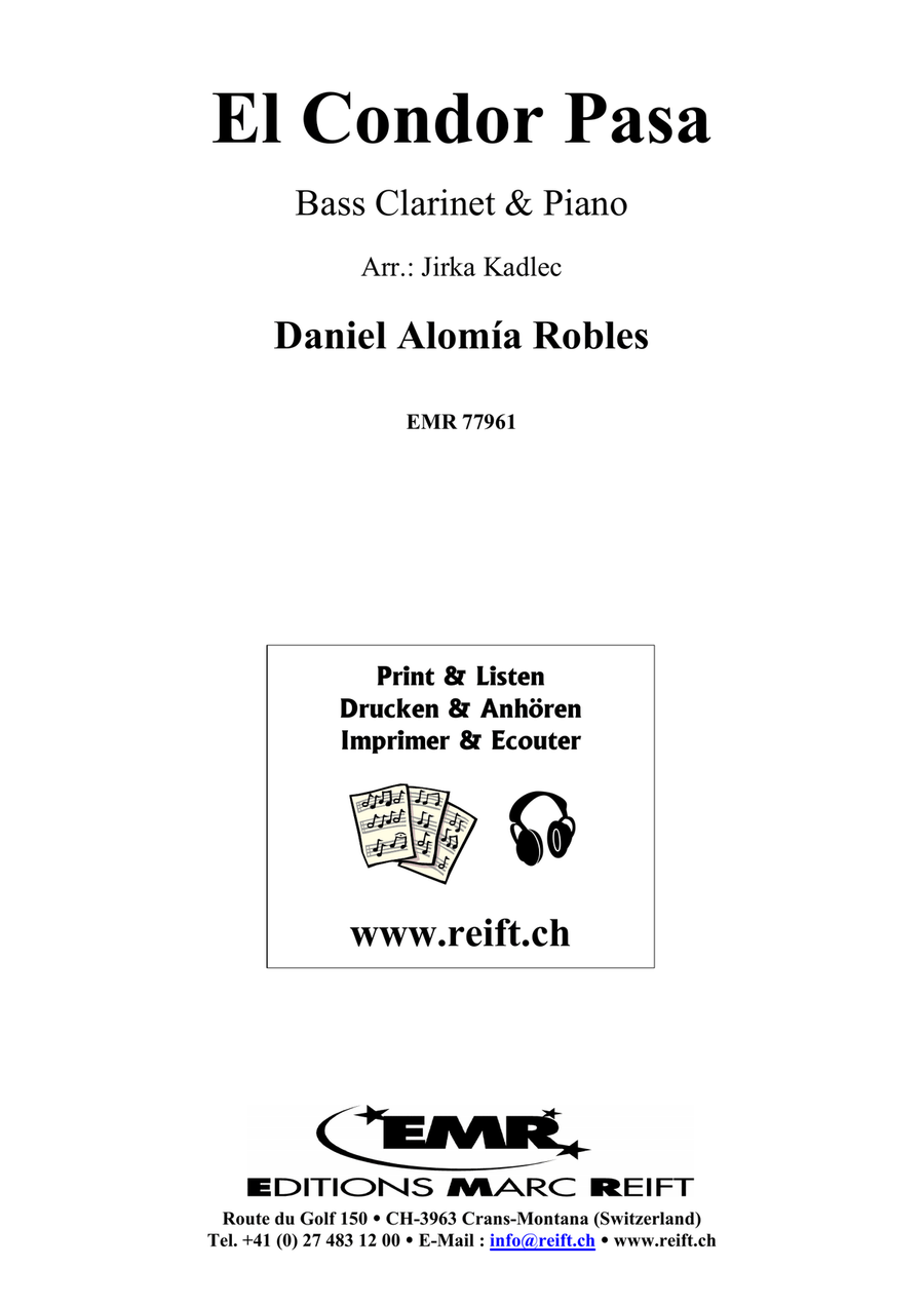 El Condor Pasa El Condor Pasa Bass Clarinet scores gallery preview page 2