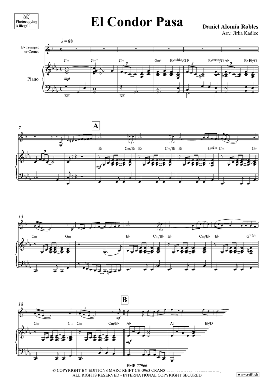 El Condor Pasa El Condor Pasa Cornet scores gallery preview page 3