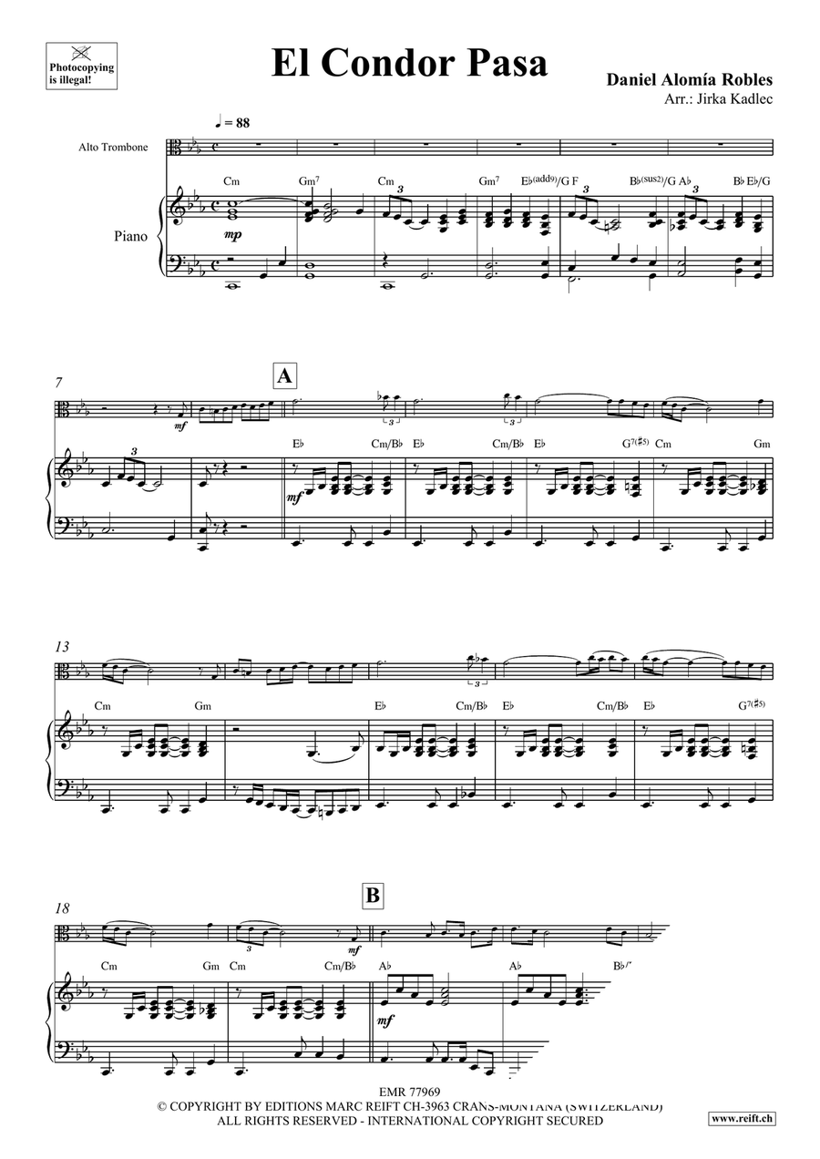 El Condor Pasa El Condor Pasa Piano Accompaniment scores gallery preview page 3