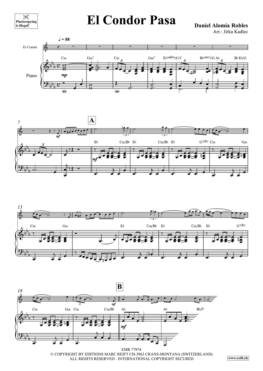 El Condor Pasa El Condor Pasa Cornet scores gallery preview page 3