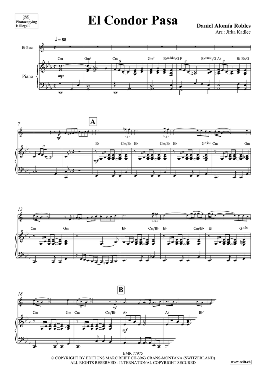 El Condor Pasa El Condor Pasa Voice Solo scores gallery preview page 3