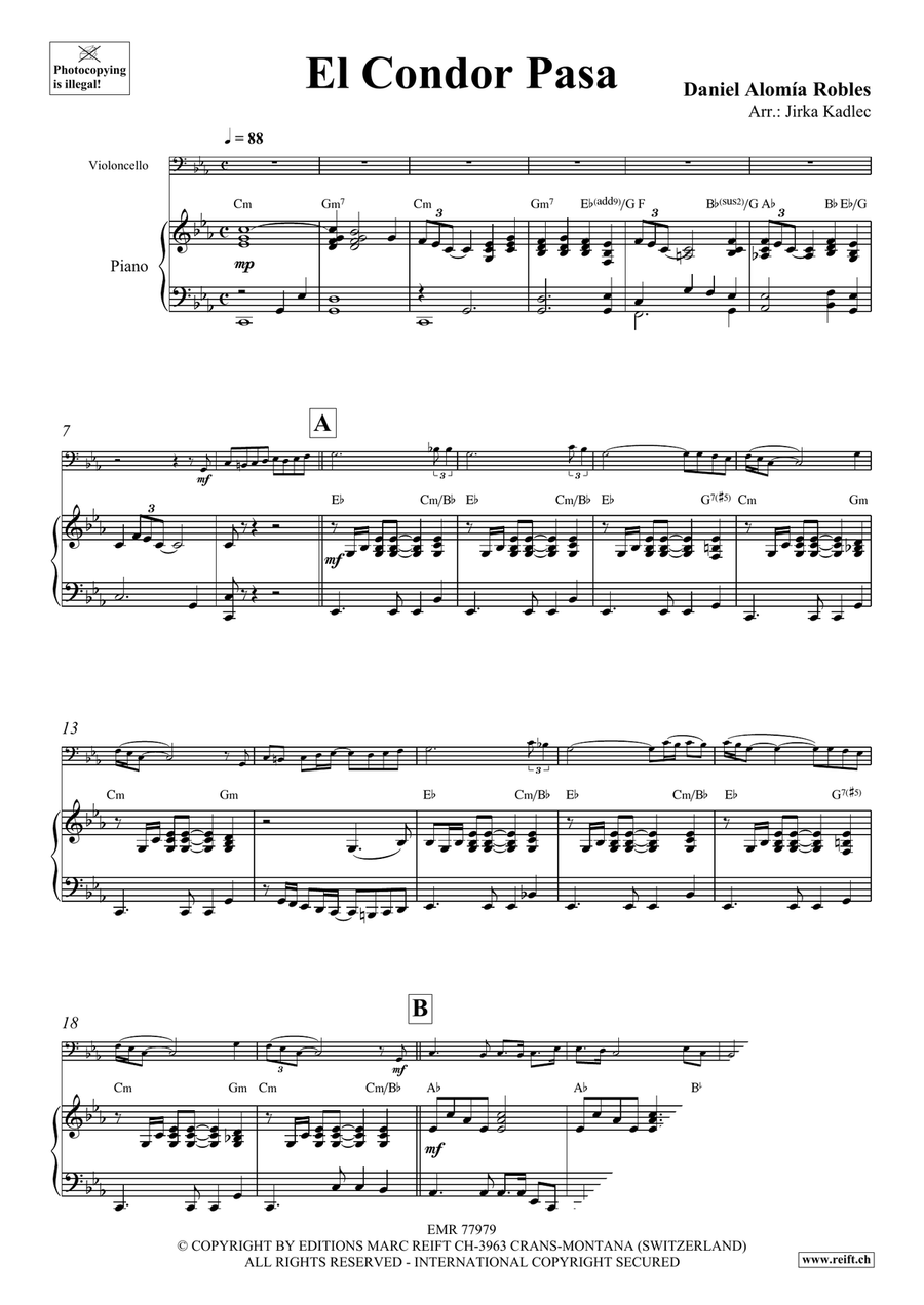 El Condor Pasa El Condor Pasa Piano Accompaniment scores gallery preview page 3