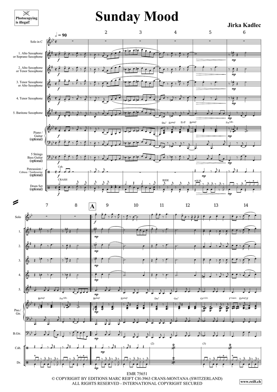 Sunday Mood Sunday Mood Clarinet scores gallery preview page 4