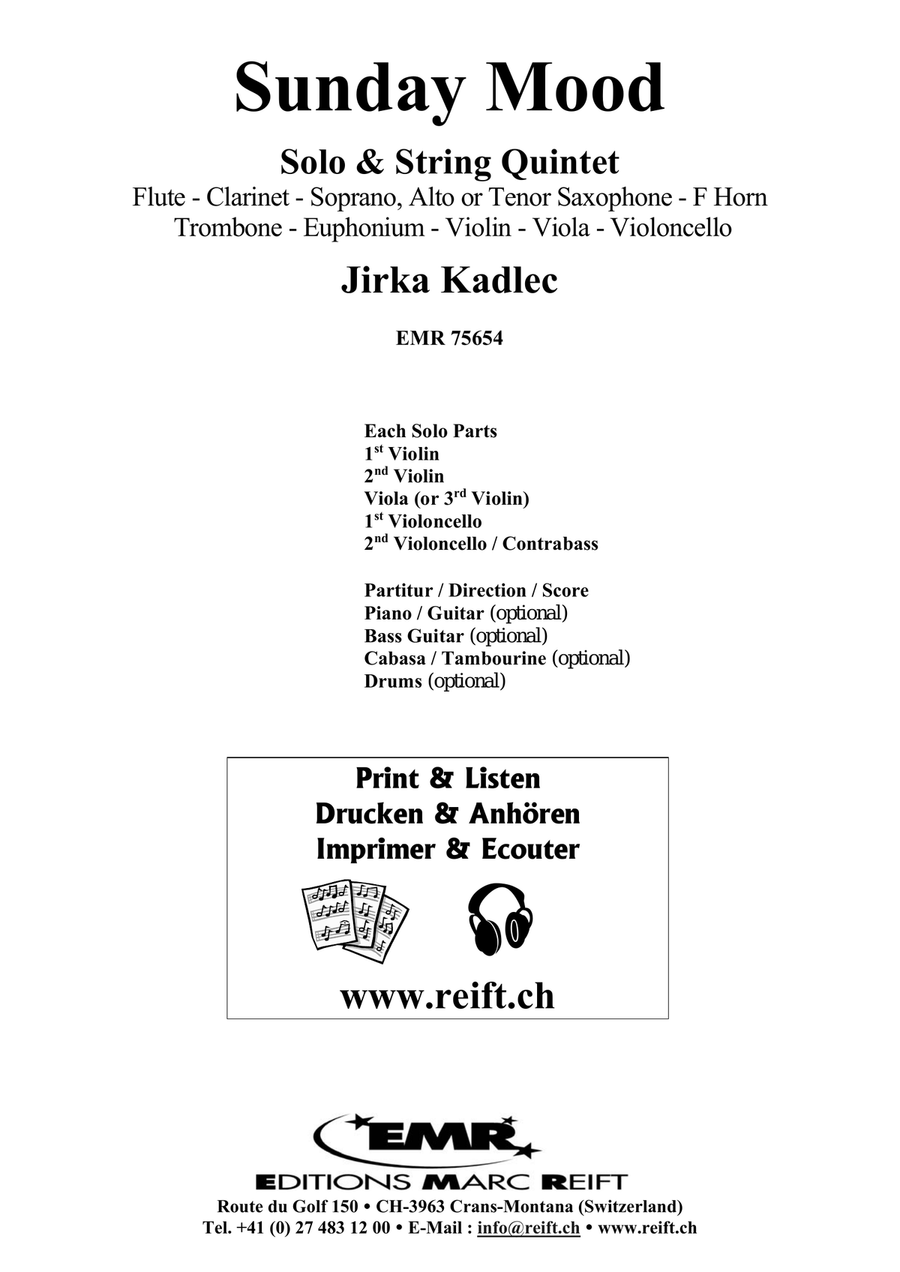 Sunday Mood Sunday Mood Clarinet scores gallery preview page 2