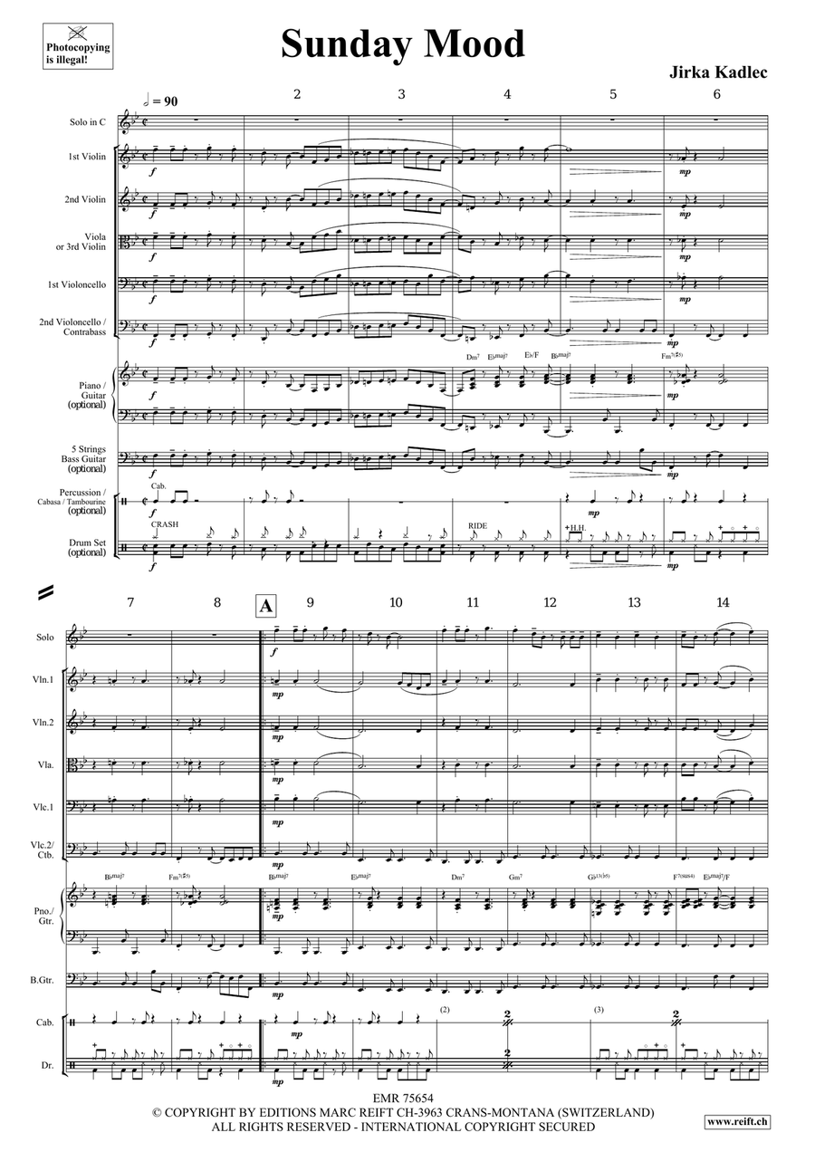 Sunday Mood Sunday Mood Clarinet scores gallery preview page 4