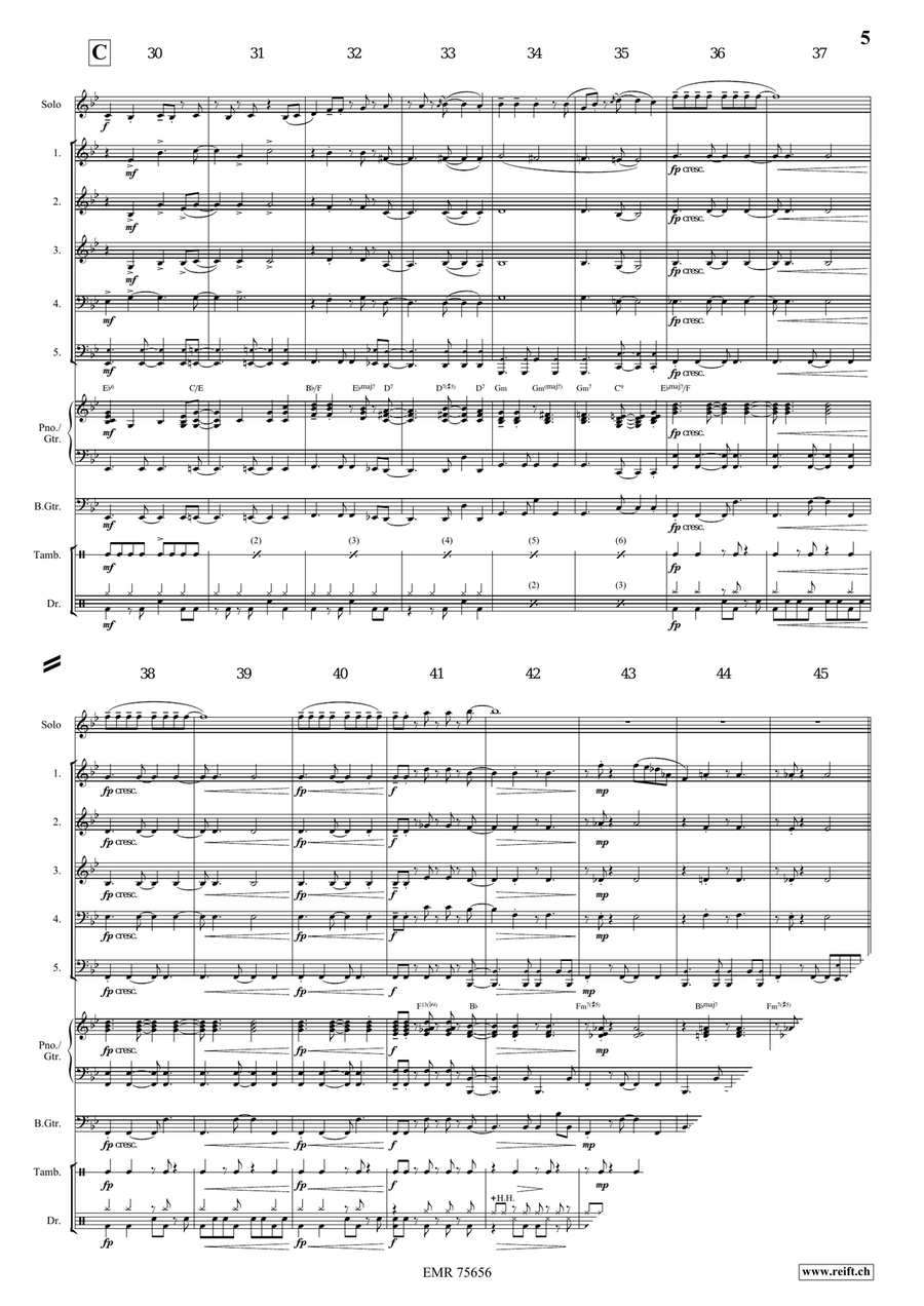 Sunday Mood Sunday Mood Woodwind Quintet scores gallery preview page 6