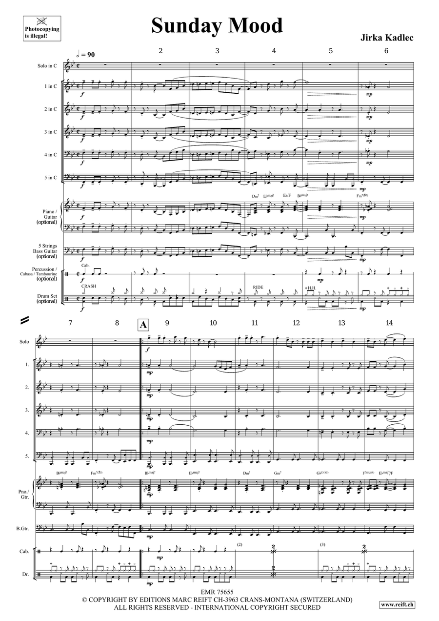 Sunday Mood Sunday Mood Clarinet scores gallery preview page 4