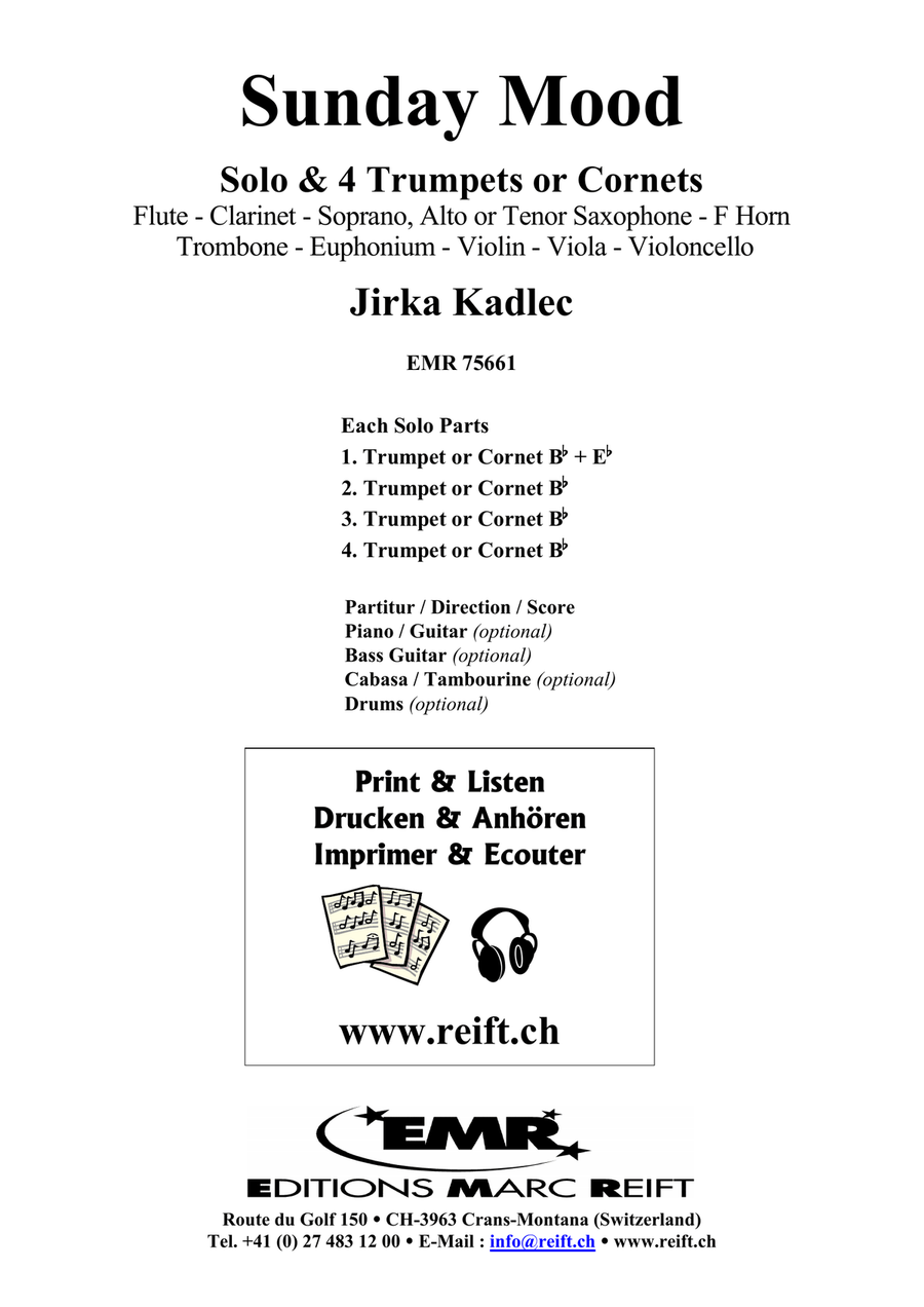 Sunday Mood Sunday Mood Clarinet scores gallery preview page 2