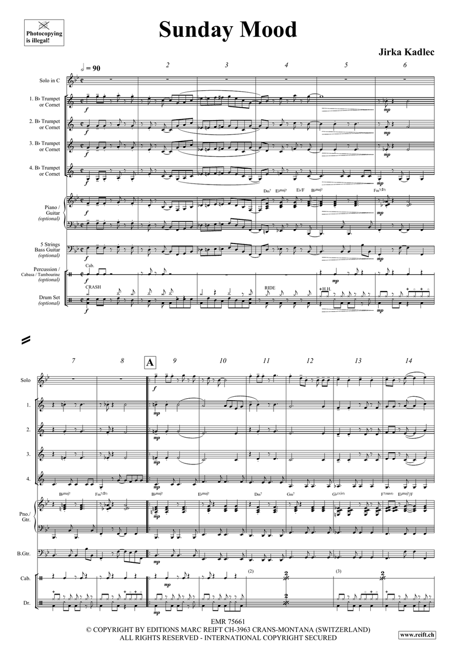 Sunday Mood Sunday Mood Clarinet scores gallery preview page 4