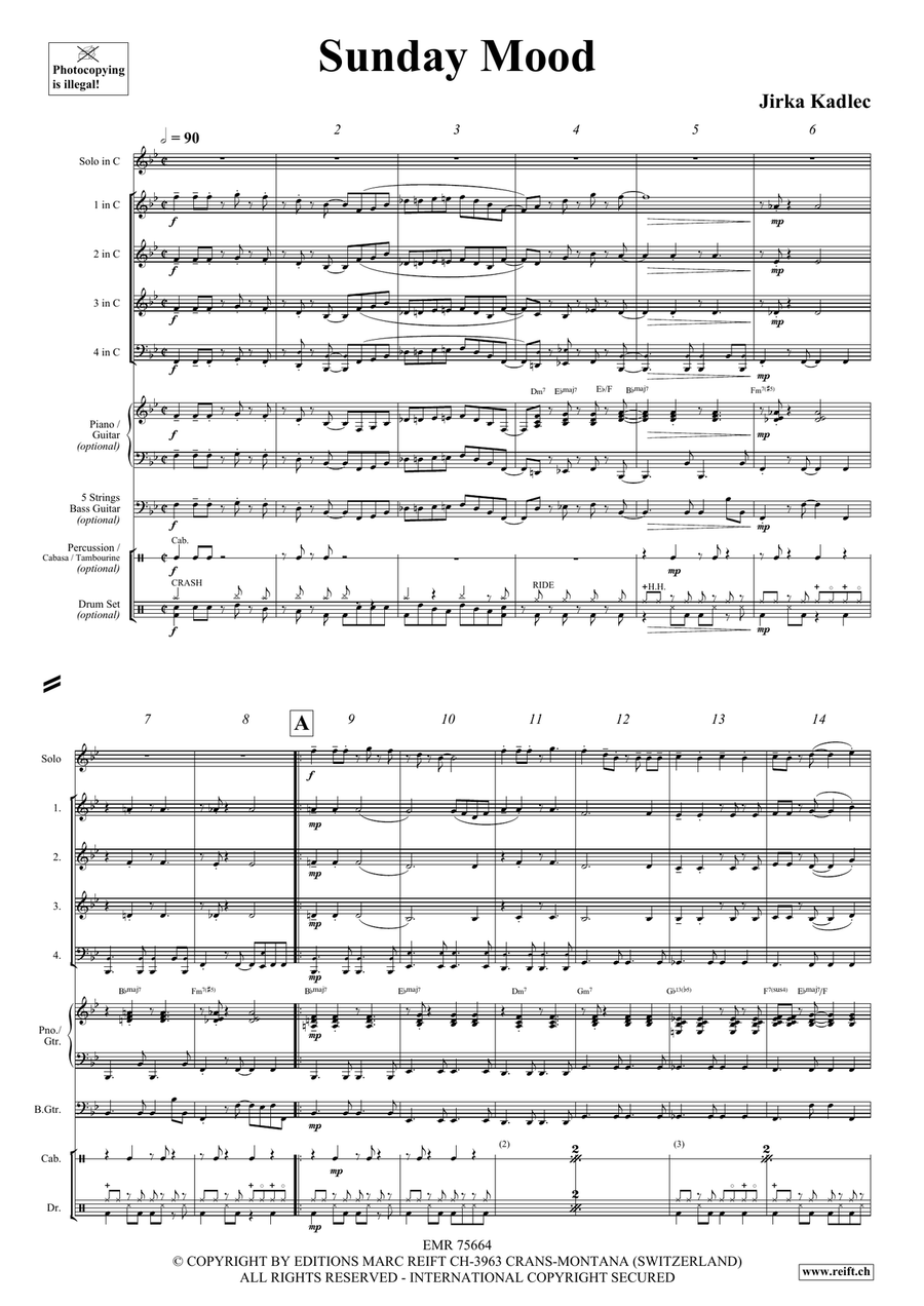 Sunday Mood Sunday Mood Clarinet scores gallery preview page 4